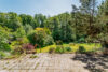 Blick von der Terrasse - An einem Bach gelegen und mit Ferienhaus - Idyllisches Feriengrundstück in Rehfelde